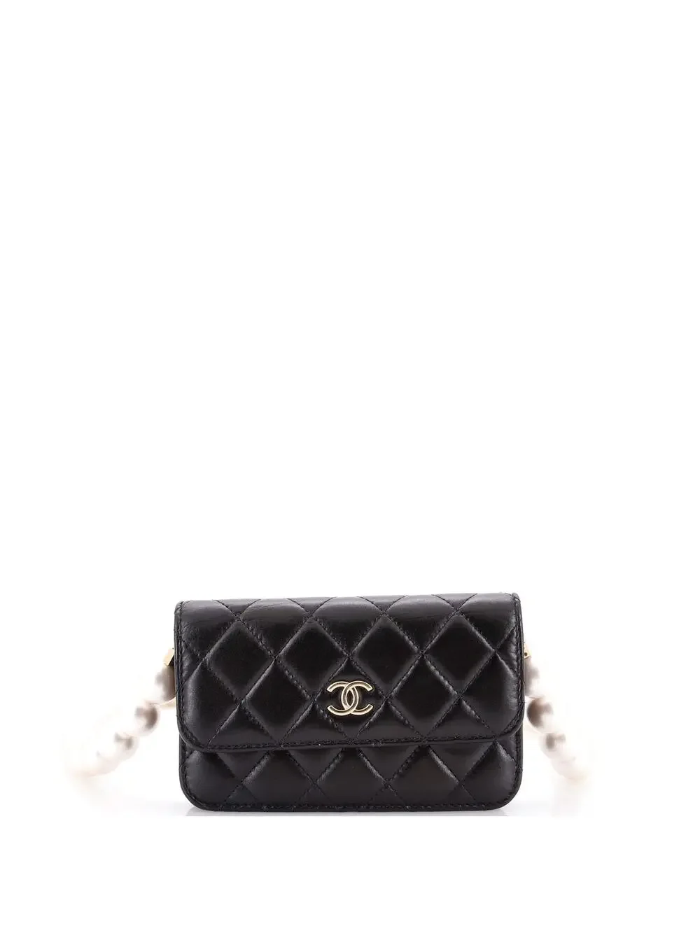 Chanel Pearl Strap Clutch With Chain #281064C22B